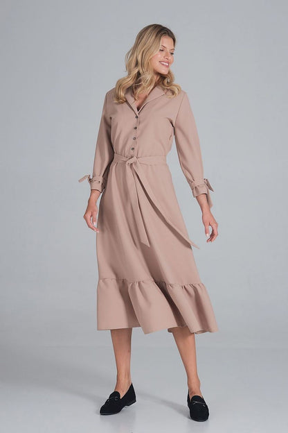  Sukienka Model M840 Beige - Figl 