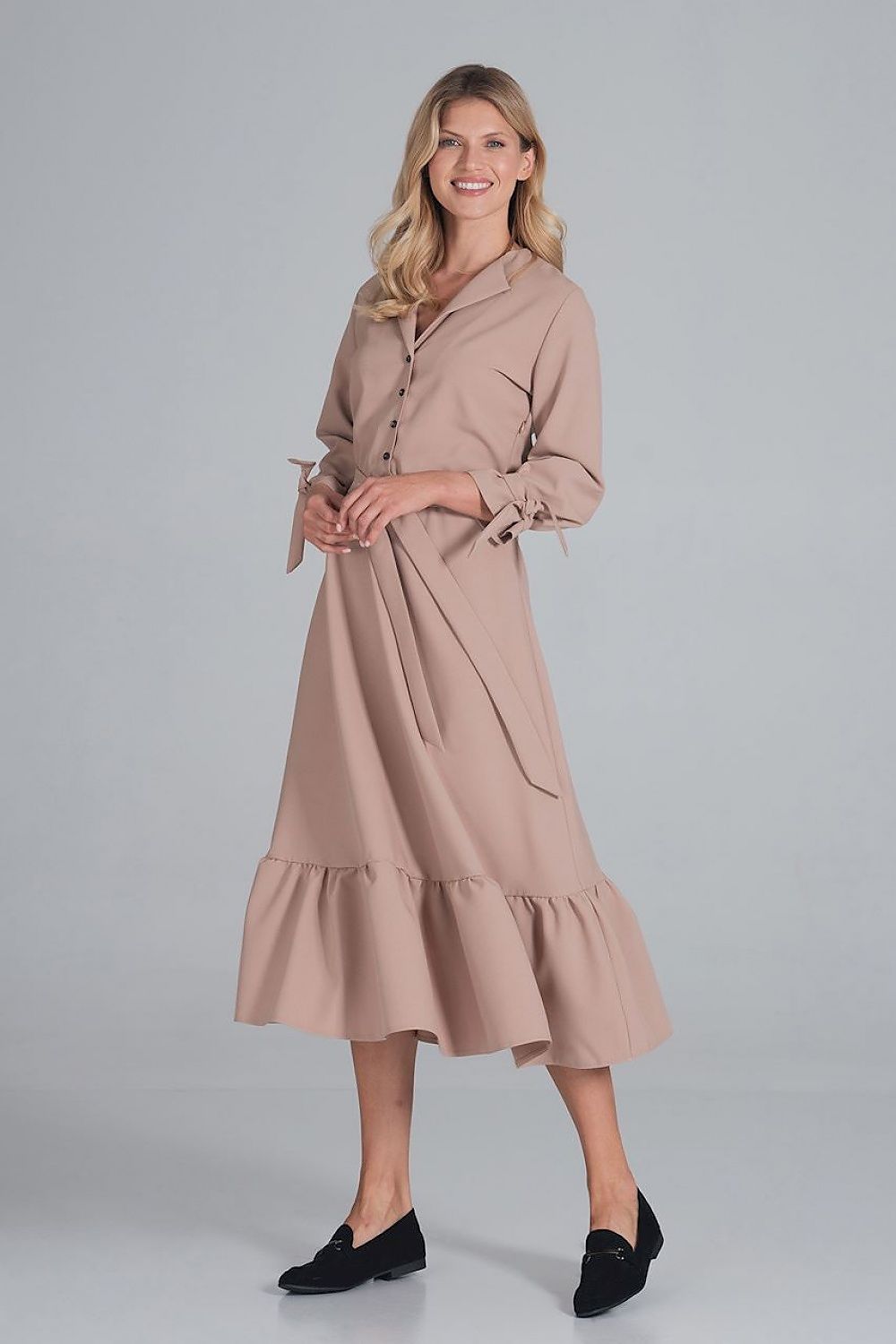  Sukienka Model M840 Beige - Figl 