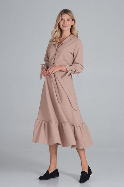  Sukienka Model M840 Beige - Figl 