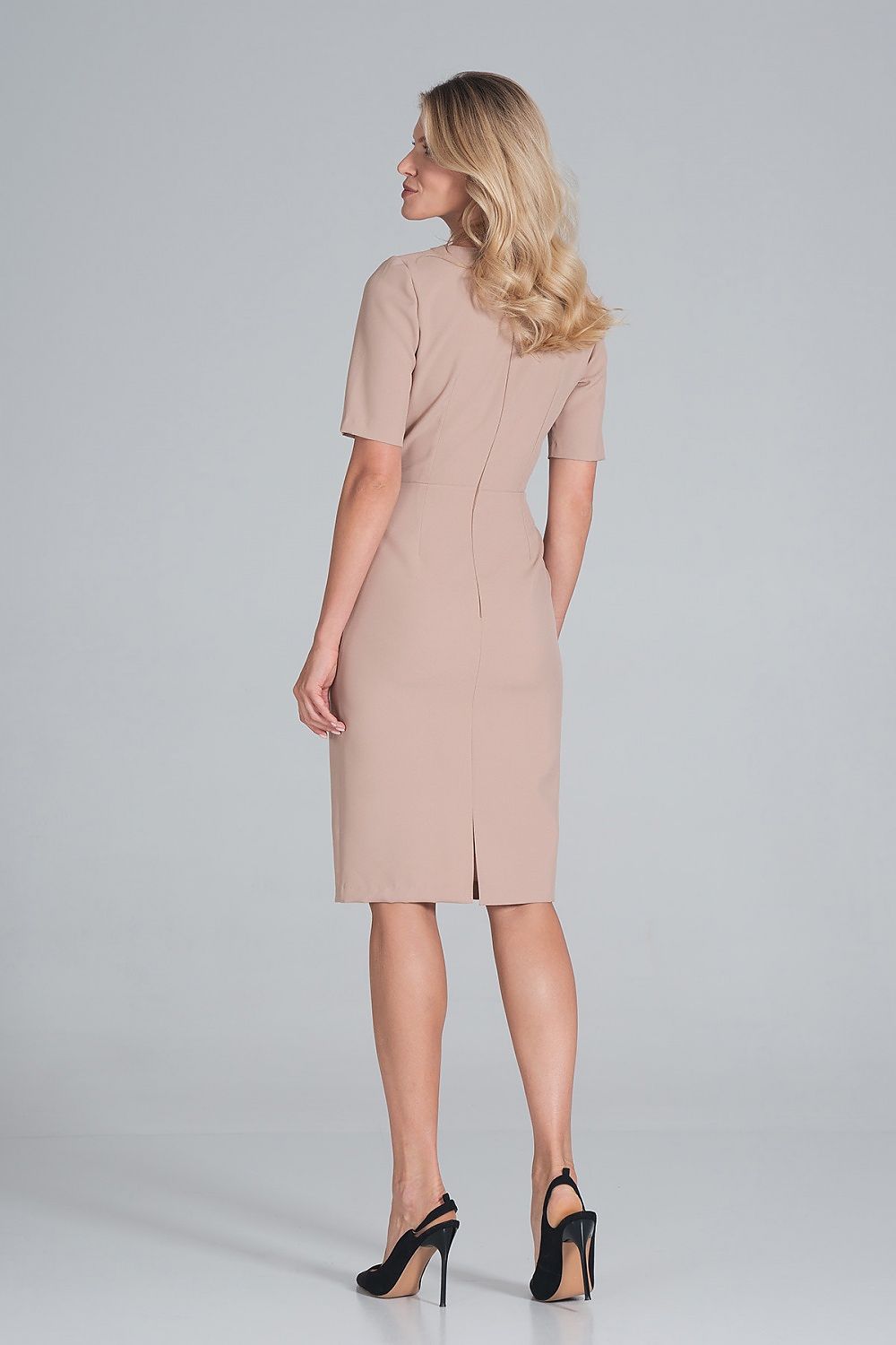  Sukienka Model M851 Beige - Figl 