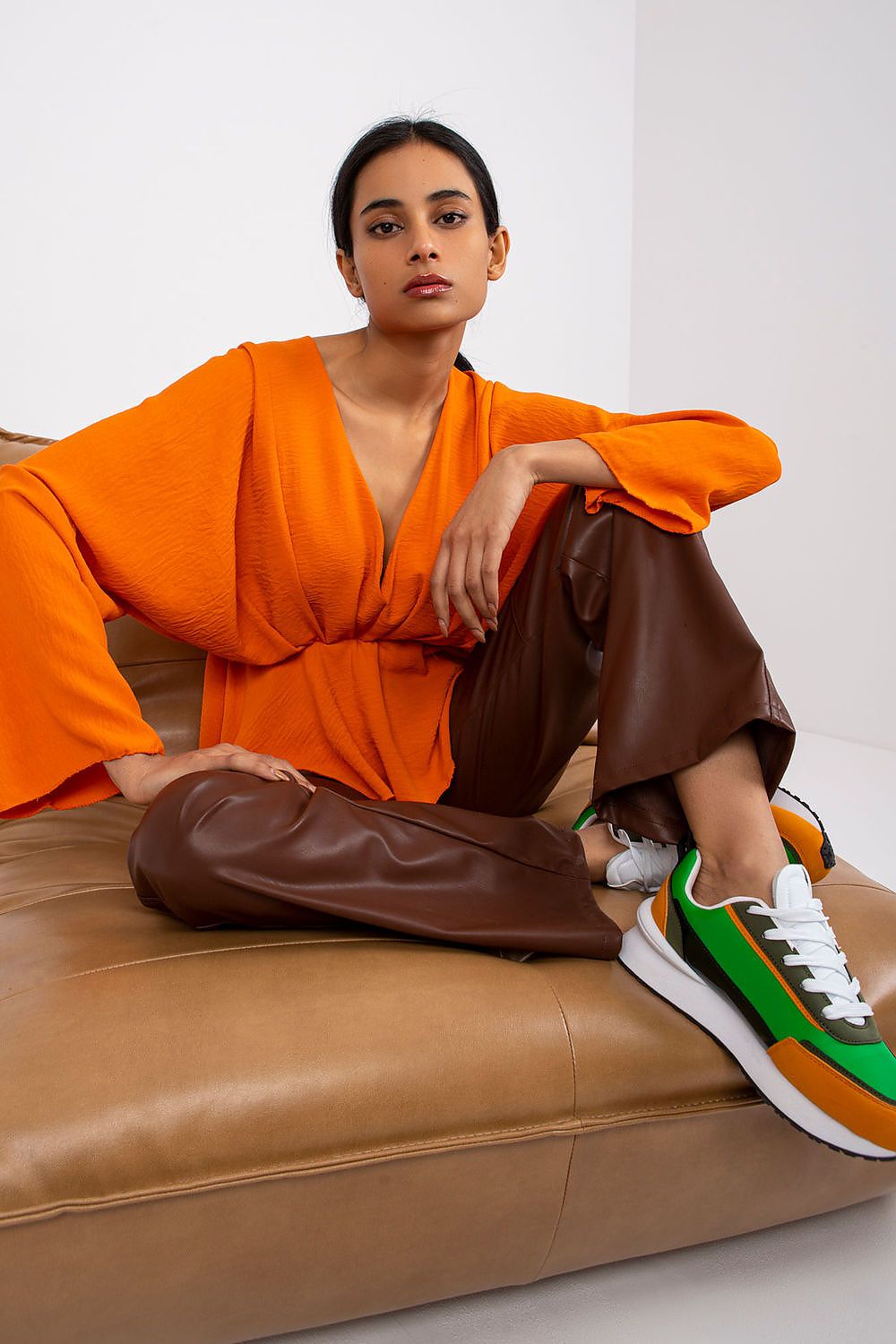   Bluzka Model DHJ-BZ-11979.67 Orange - Italy Moda 