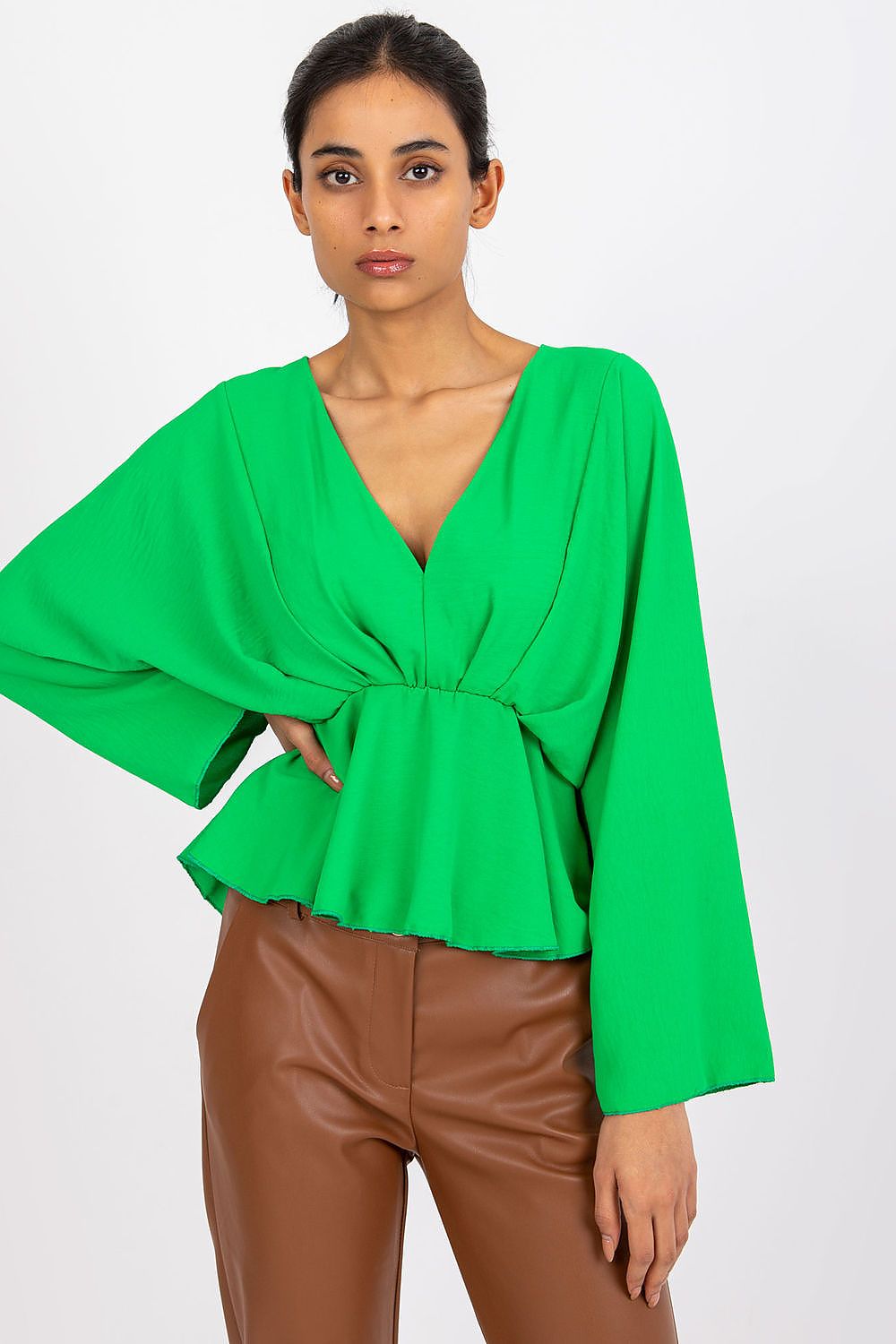   Bluzka Model DHJ-BZ-11979.67 Green - Italy Moda 
