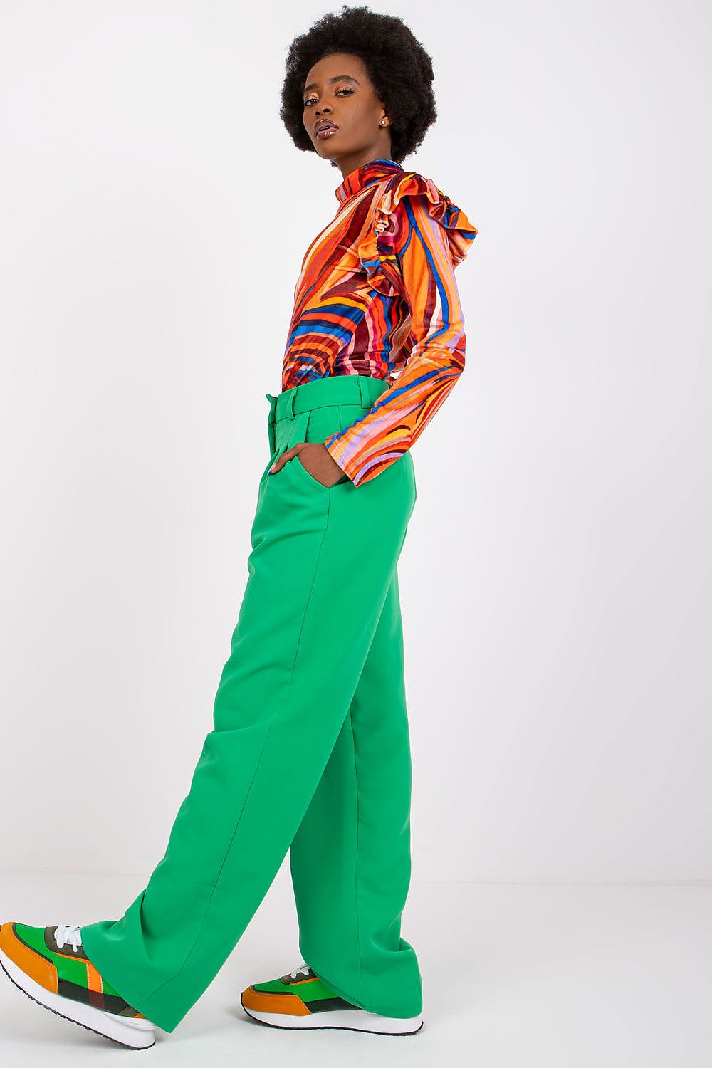   Bluzka Model DHJ-BZ-6533C.90 Orange - Italy Moda 