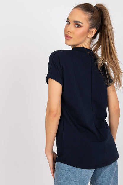   T-shirt Damski Model RV-TS-7666.19 Navy - BFG 