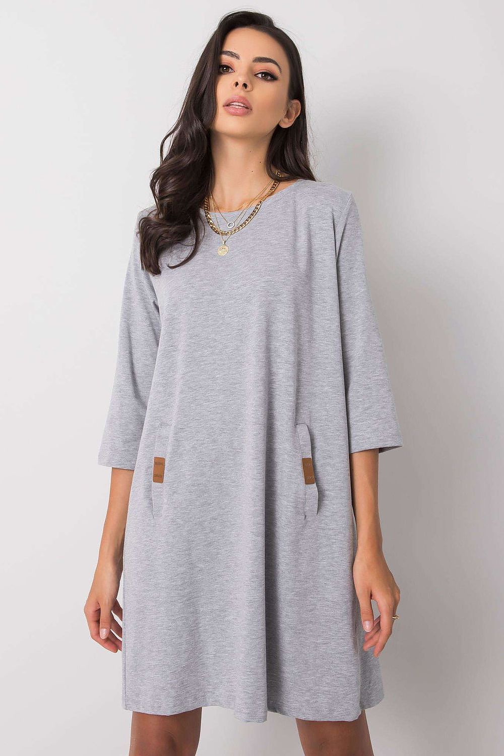  Sukienka Model RV-SK-6274.36P Grey - Relevance 