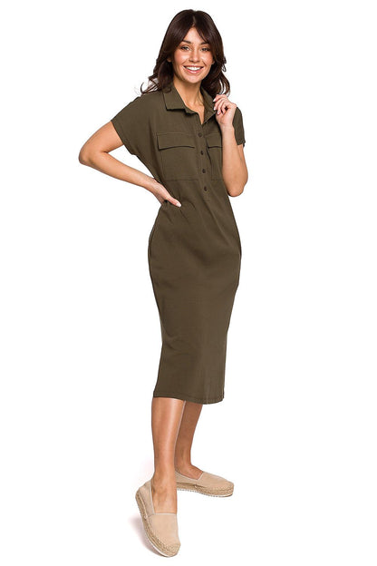  Sukienka Model B222 Khaki - BeWear 