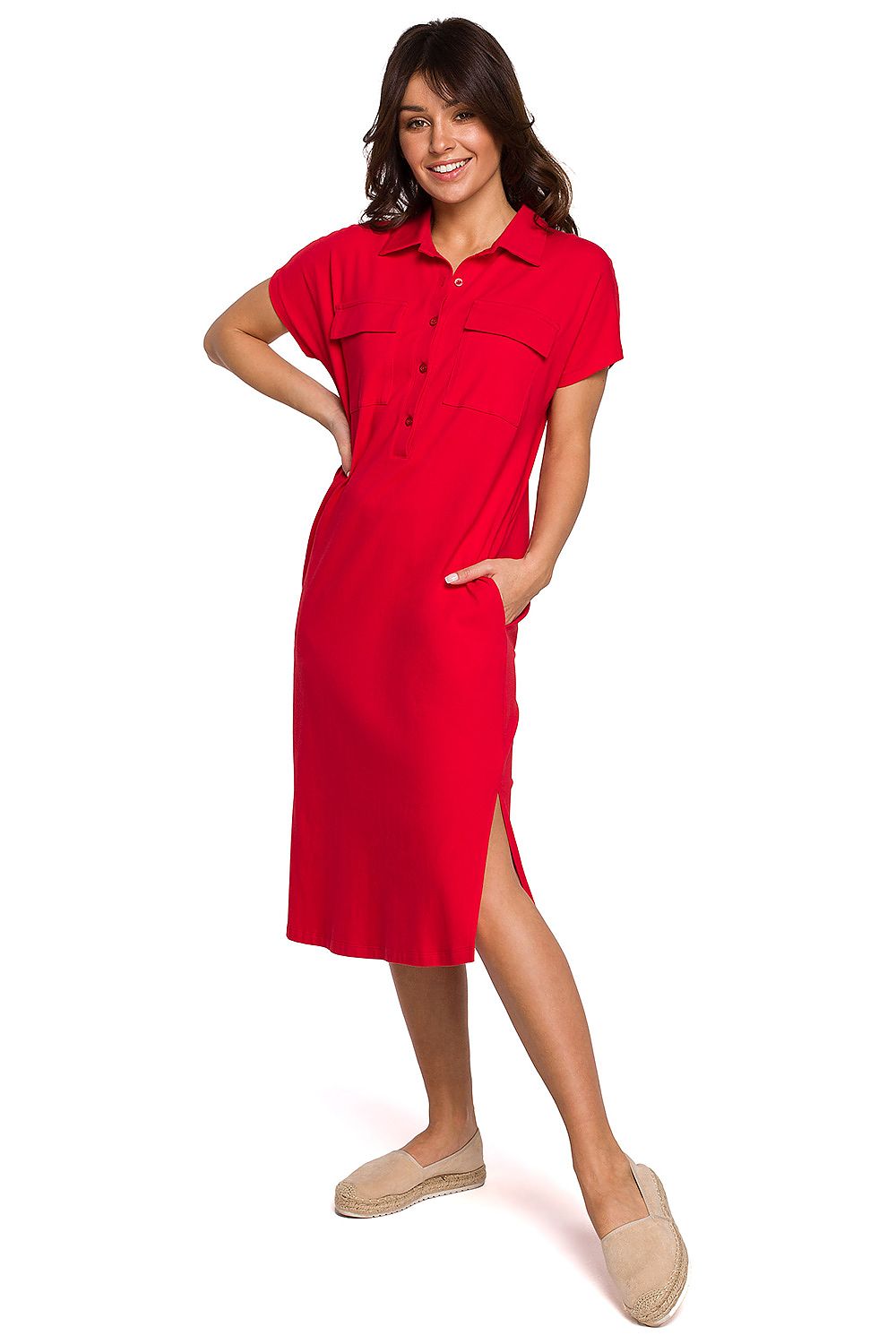  Sukienka Model B222 Red - BeWear 