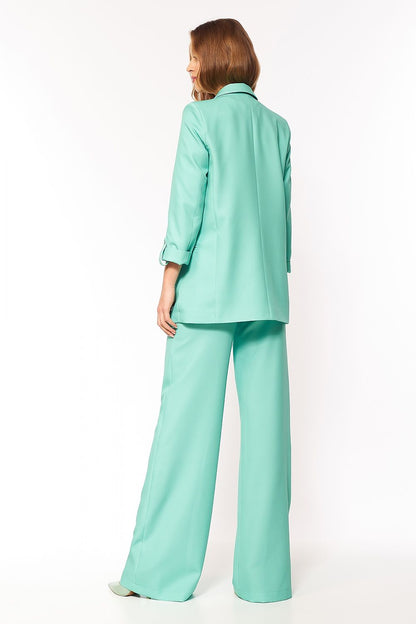   Seledynowa marynarka oversize Z43 Seledyn - Nife 