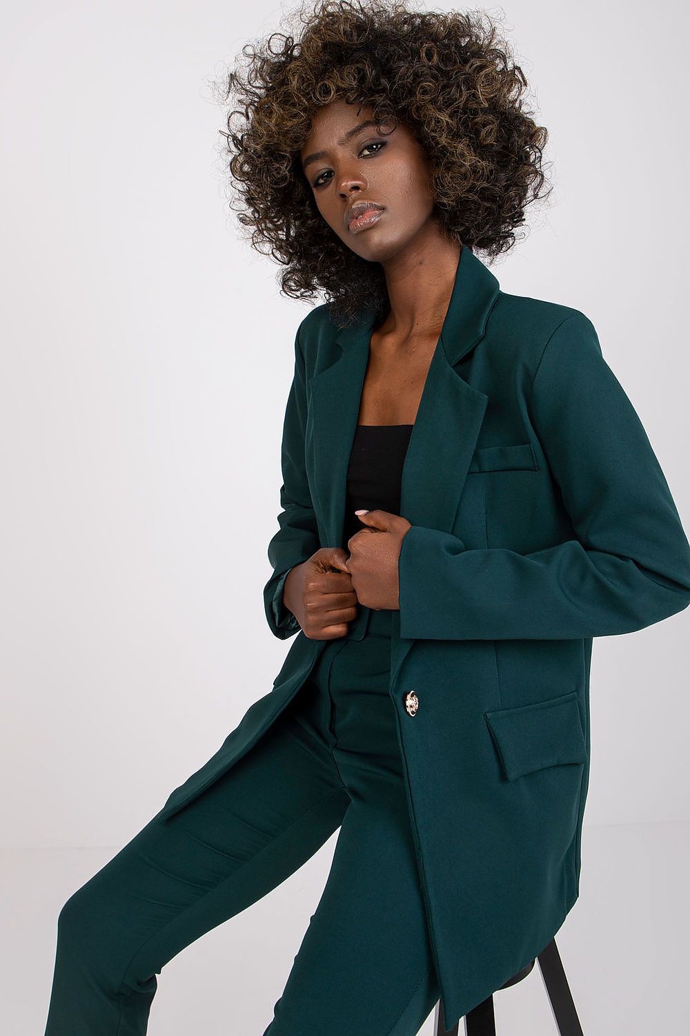  Marynarka Model DHJ-MA-15556.22X Dark Green - Italy Moda 
