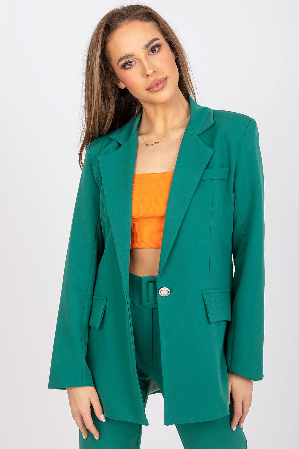   Marynarka Model DHJ-MA-15556.22X Green - Italy Moda 