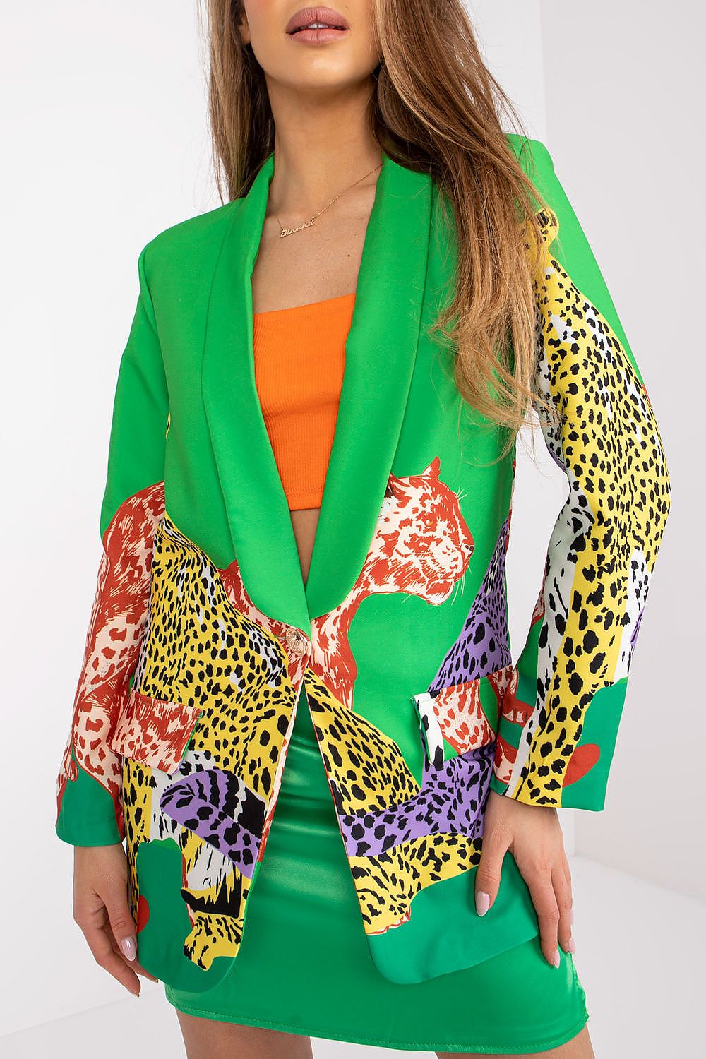   Marynarka Model DHJ-MA-15765.33 Green - Italy Moda 