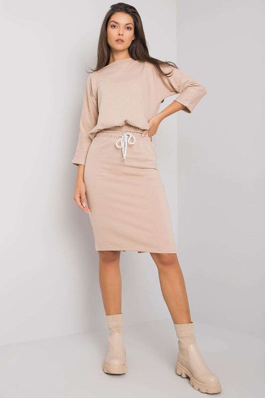  Spódnica Komplet Model EM-KMPL-621.21P Beige - Ex Moda 