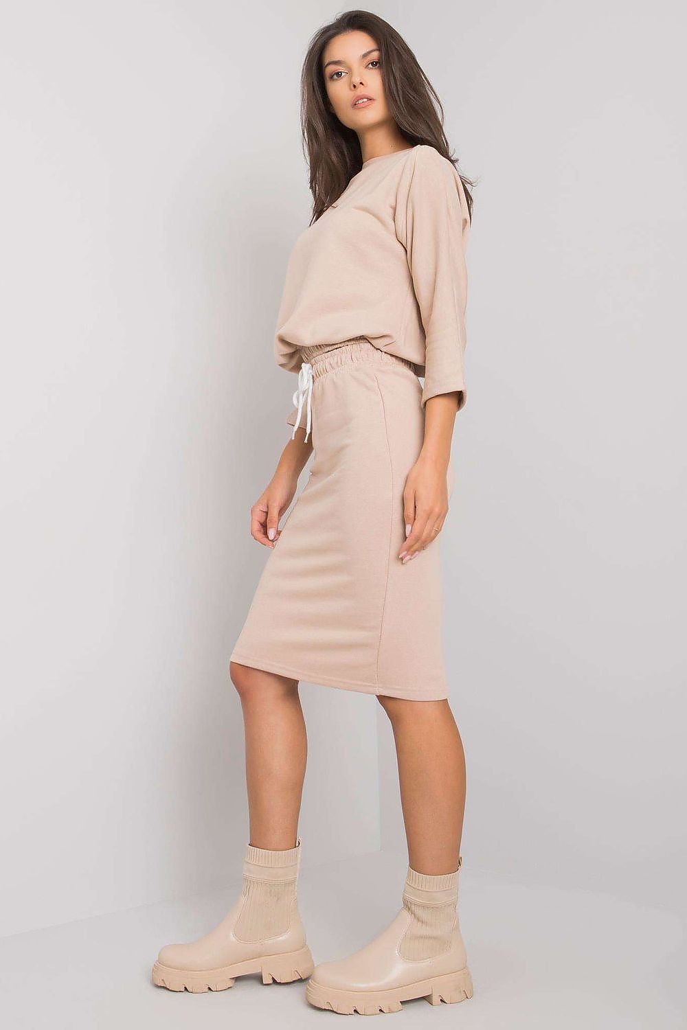  Spódnica Komplet Model EM-KMPL-621.21P Beige - Ex Moda 