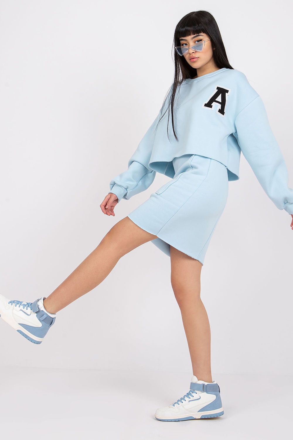  Spódnica Komplet Model EM-KMPL-721.69 Light Blue - Ex Moda 