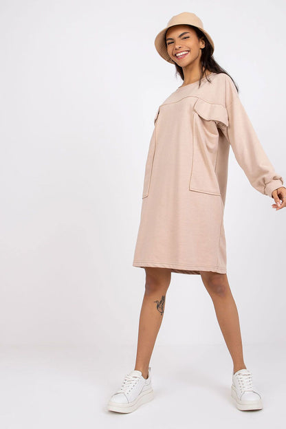  Sukienka Model EM-SK-717.33X Beige - Ex Moda 