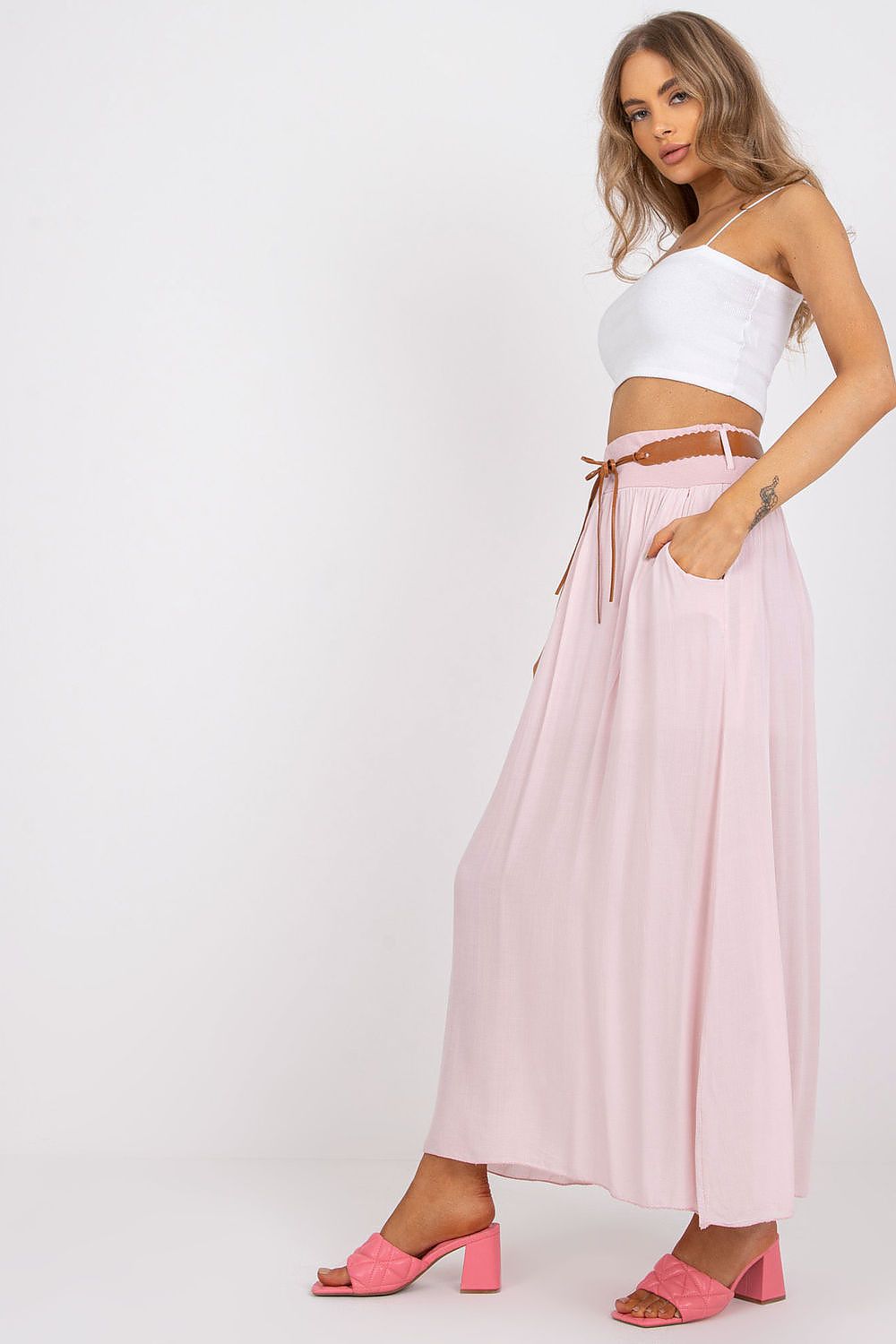  Spódnica Model TW-SD-BI-1283.49 Light Pink - Och Bella 
