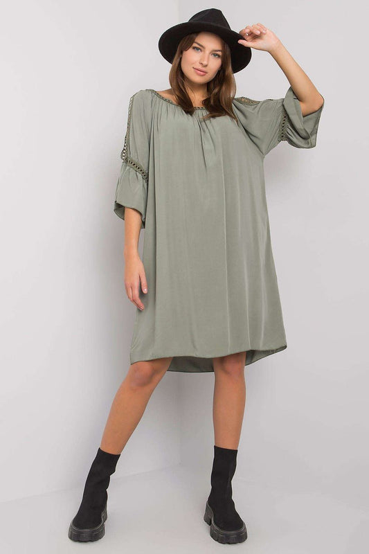  Sukienka Model TW-SK-BI-82314.48 Khaki - Och Bella 