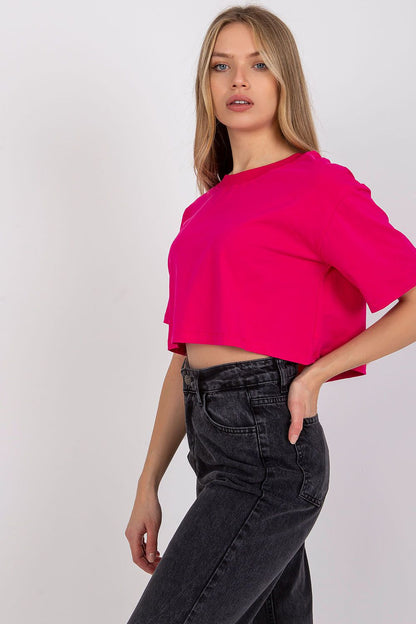   T-shirt Damski Model RV-TS-7541.06 Fuksja - BFG 