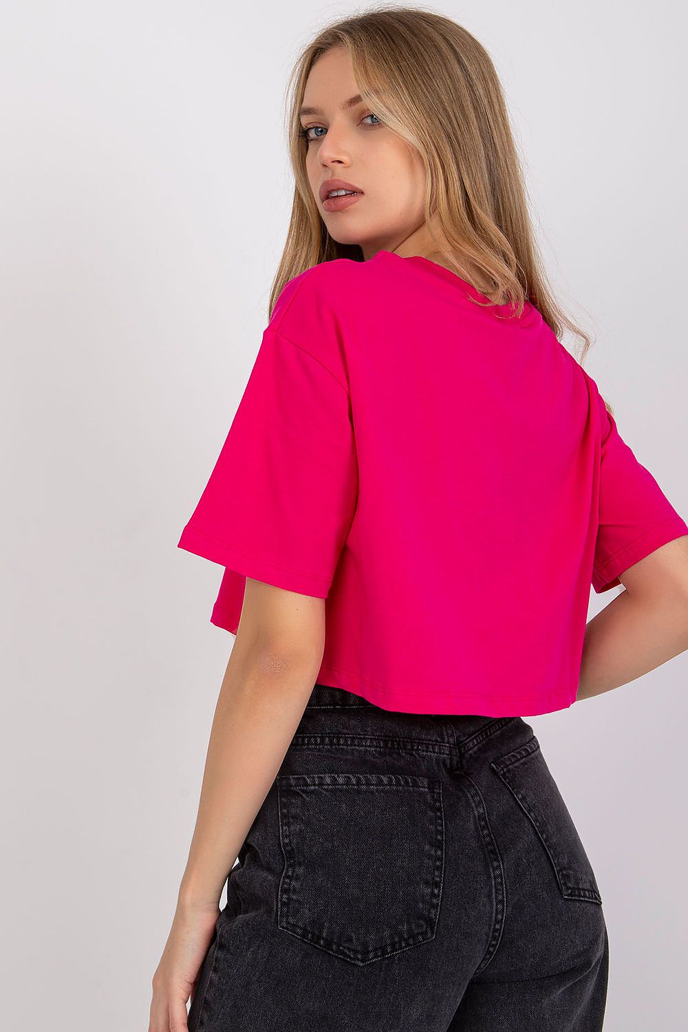   T-shirt Damski Model RV-TS-7541.06 Fuksja - BFG 