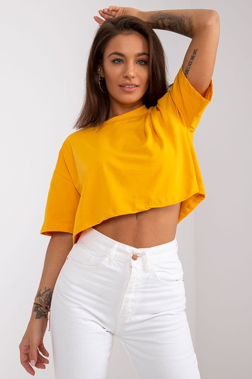  T-shirt Damski Model RV-TS-7541.06 Light Orange - BFG 