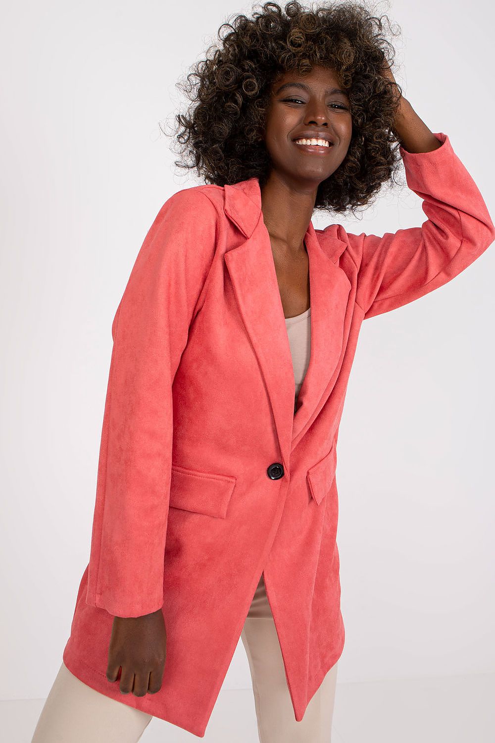   Marynarka Model DHJ-MA-15286.88 Pink - Italy Moda 