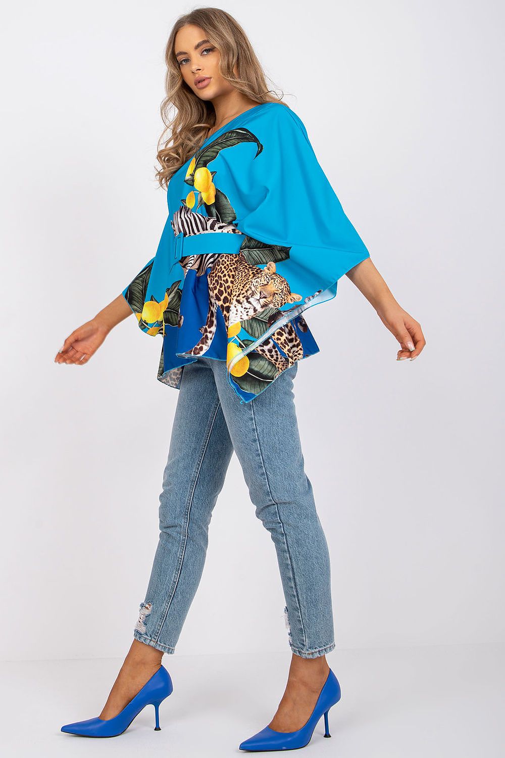   Bluzka Model DHJ-BZ-15735B.13 Blue - Italy Moda 