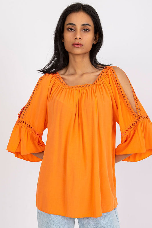   Bluzka Model TW-BZ-BI-82198.46 Orange - Och Bella 