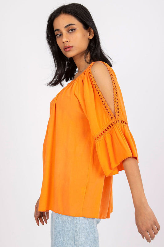   Bluzka Model TW-BZ-BI-82198.46 Orange - Och Bella 