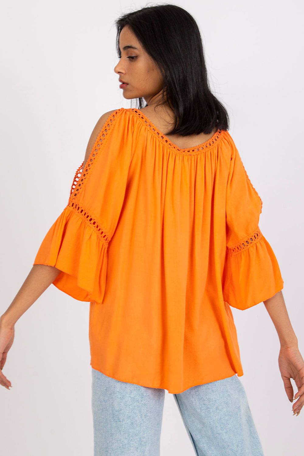   Bluzka Model TW-BZ-BI-82198.46 Orange - Och Bella 