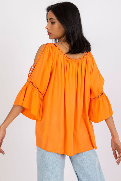   Bluzka Model TW-BZ-BI-82198.46 Orange - Och Bella 