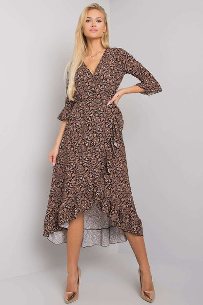  Sukienka Model TW-SK-BI-24502-3.46P Black/Beige - Och Bella 