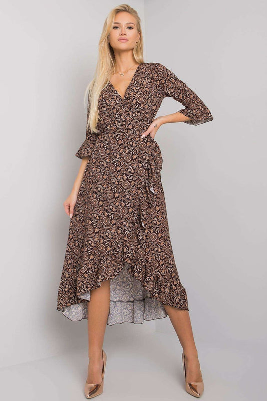  Sukienka Model TW-SK-BI-24502-3.46P Black/Beige - Och Bella 