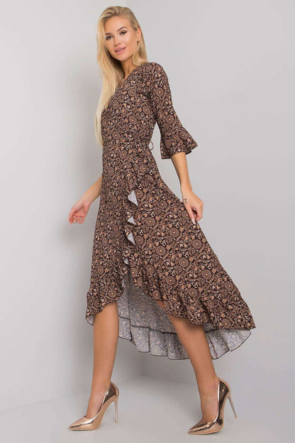  Sukienka Model TW-SK-BI-24502-3.46P Black/Beige - Och Bella 