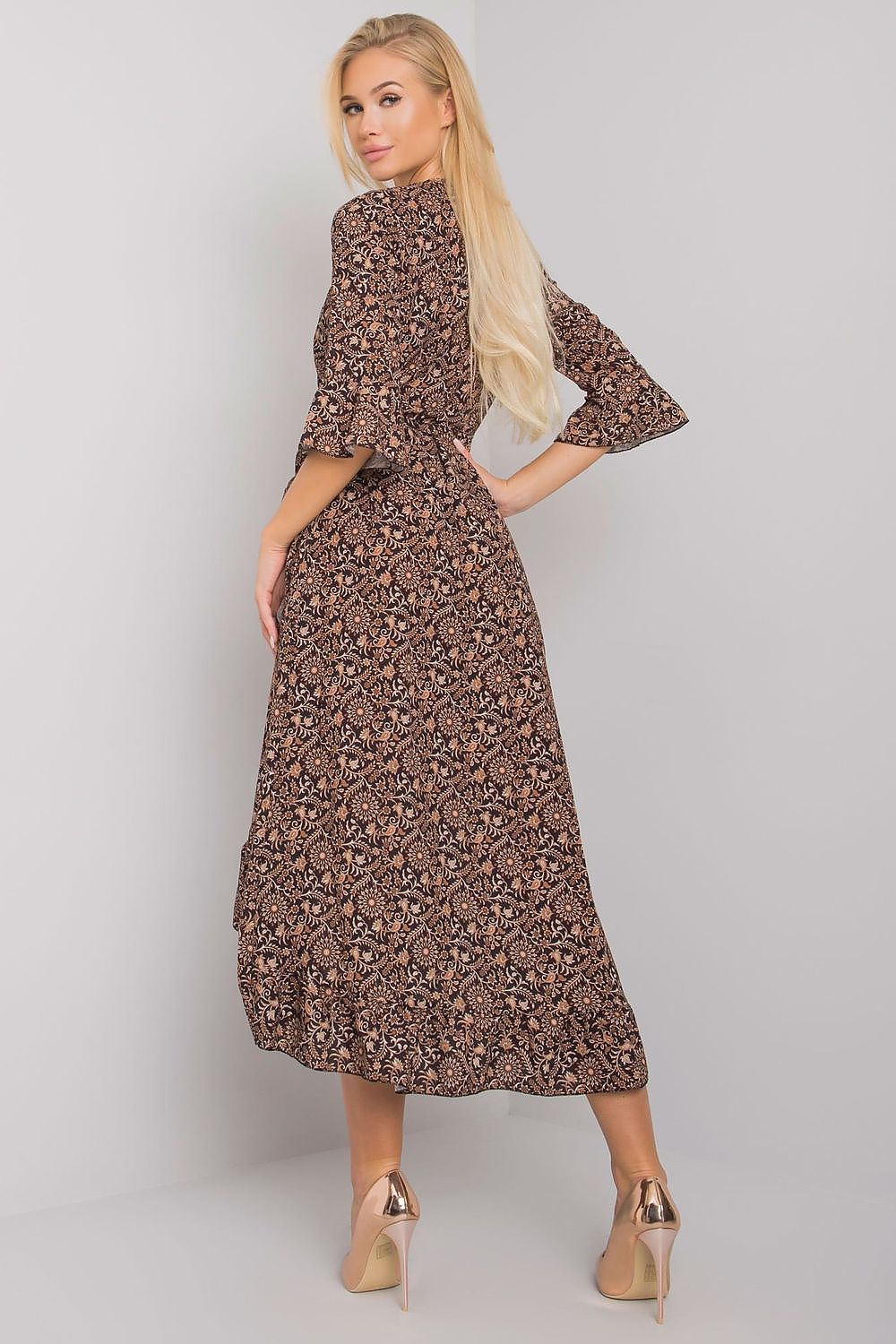  Sukienka Model TW-SK-BI-24502-3.46P Black/Beige - Och Bella 