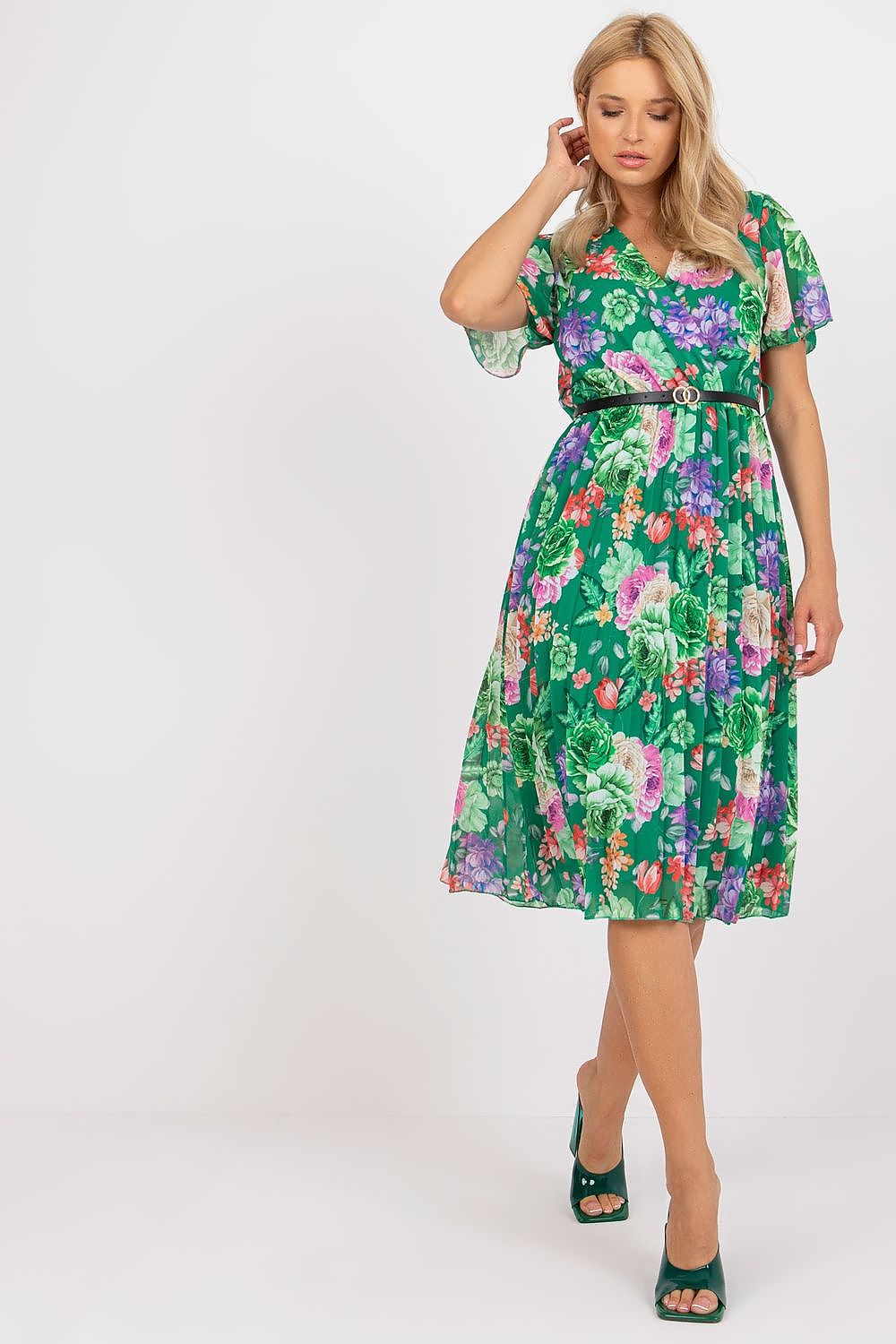  Sukienka Model DHJ-SK-13162.92 Green - Italy Moda 