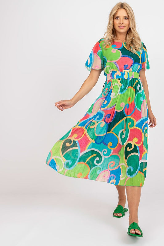  Sukienka Model DHJ-SK-13769.66P Green - Italy Moda 
