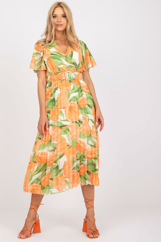  Sukienka Model DHJ-SK-11331-2.32 Orange - Italy Moda 