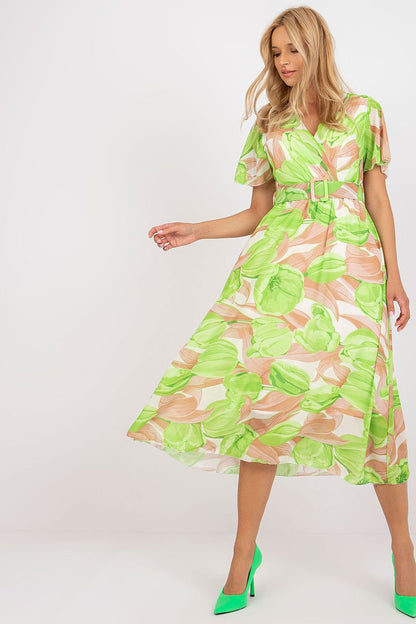  Sukienka Model DHJ-SK-15967.54P Light Green - Italy Moda 
