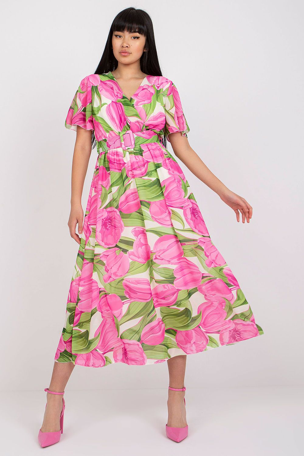  Sukienka Model DHJ-SK-15967.54P Pink - Italy Moda 