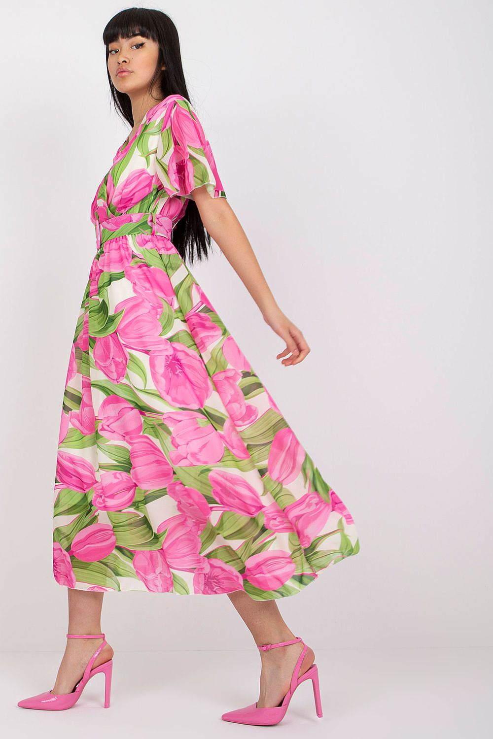  Sukienka Model DHJ-SK-15967.54P Pink - Italy Moda 