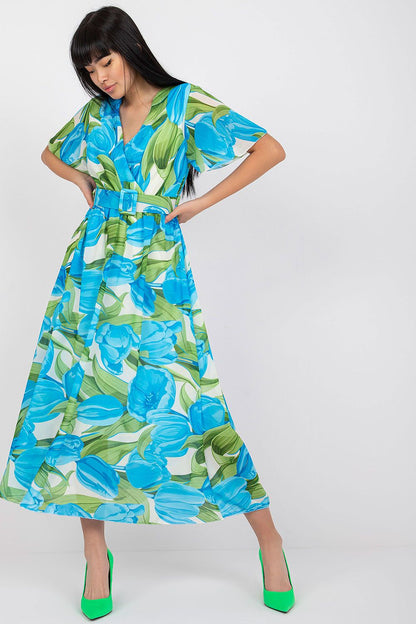  Sukienka Model DHJ-SK-15967.54P Blue - Italy Moda 
