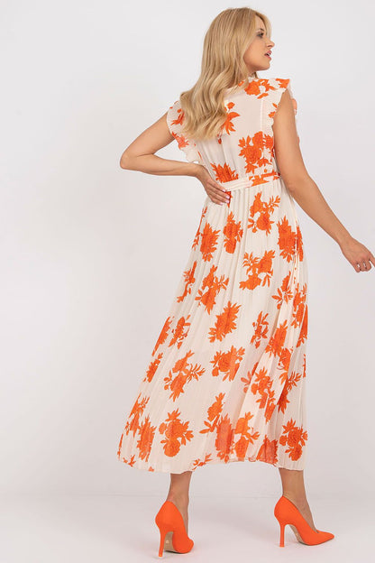  Sukienka Model DHJ-SK-13166.94P Orange - Italy Moda 