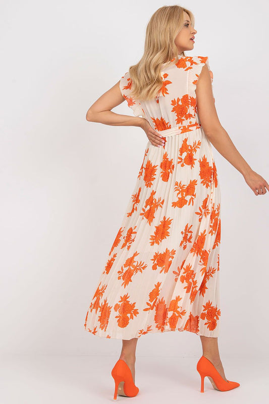  Sukienka Model DHJ-SK-13166.94P Orange - Italy Moda 