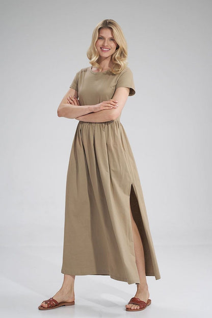  Sukienka Model M787 Beige - Figl 