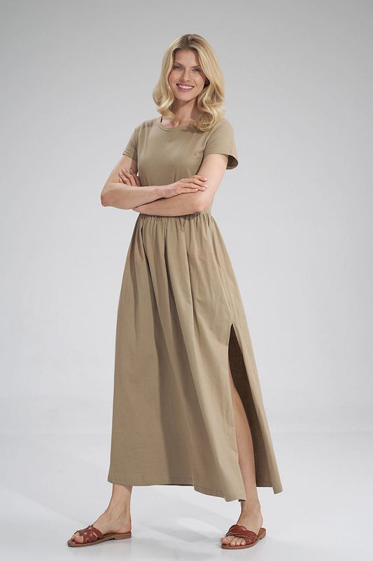  Sukienka Model M787 Beige - Figl 