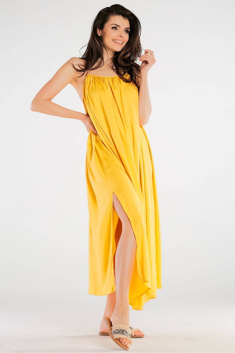  Sukienka Model A428 Yellow - awama 