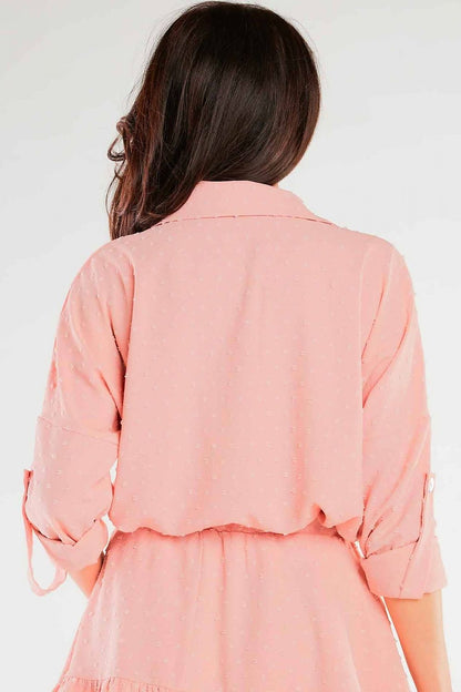   Koszula Damska Model A425 Powder Pink - awama 
