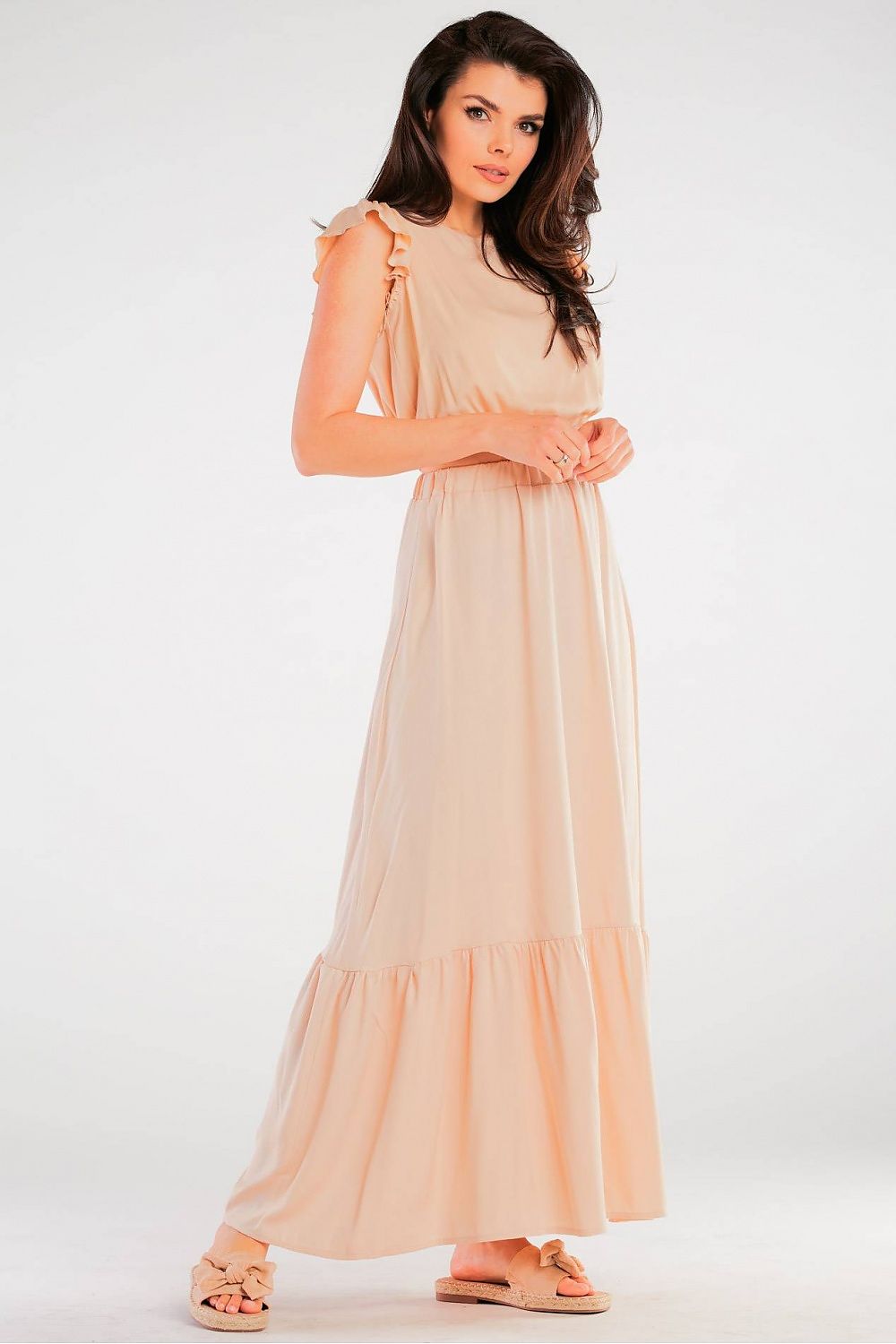  Spódnica Model A431 Beige - awama 