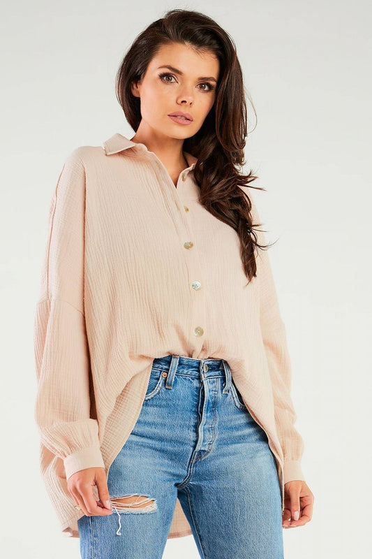   Koszula Damska Model M264 Beige - Infinite You 