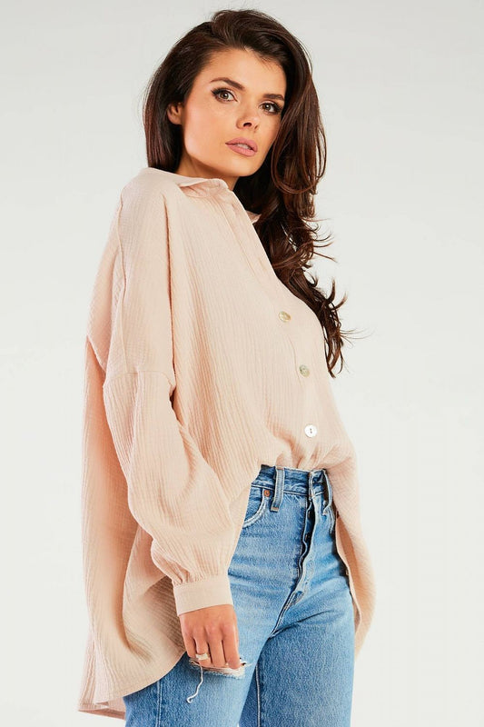   Koszula Damska Model M264 Beige - Infinite You 